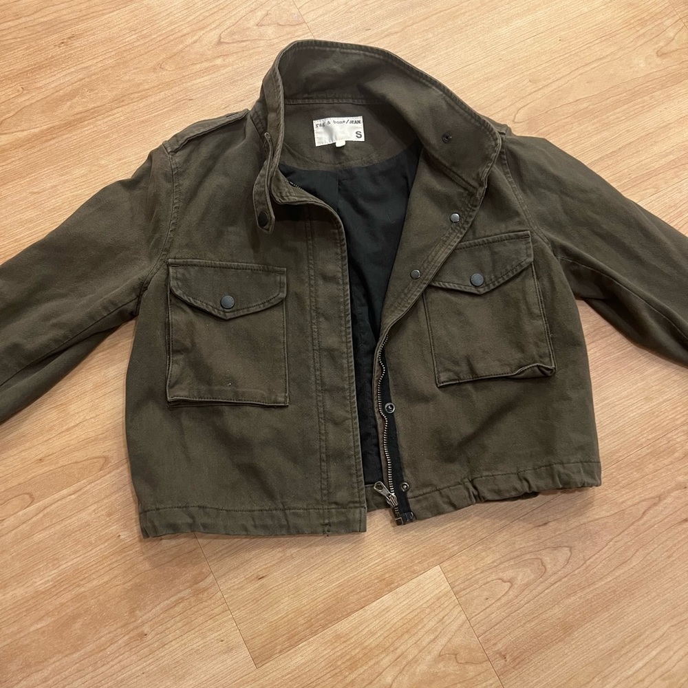 Rag and Bone Military Inspired Cropped Jacket